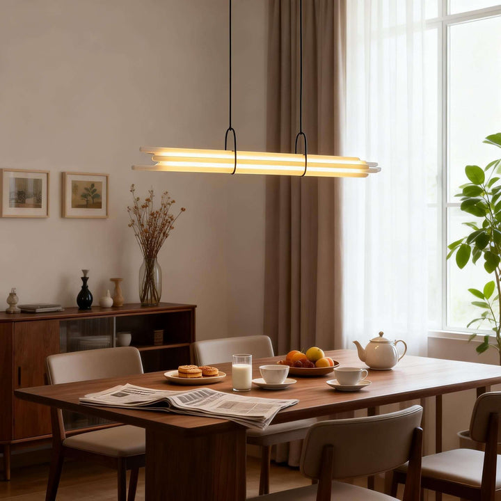 Doryl Pendant Light – French Country Linear Acrylic Light
