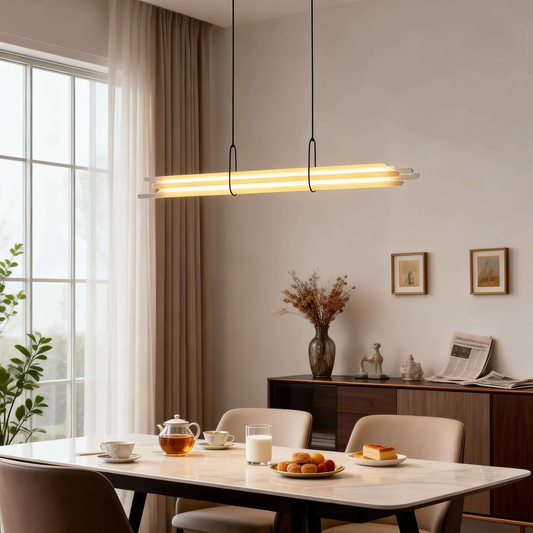 Doryl Pendant Light – French Country Linear Acrylic Light