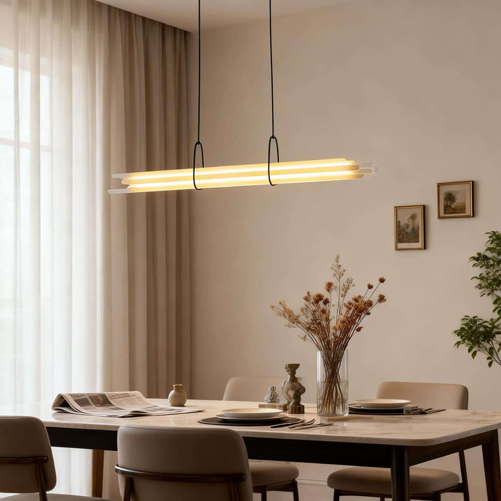 Doryl Pendant Light – French Country Linear Acrylic Light