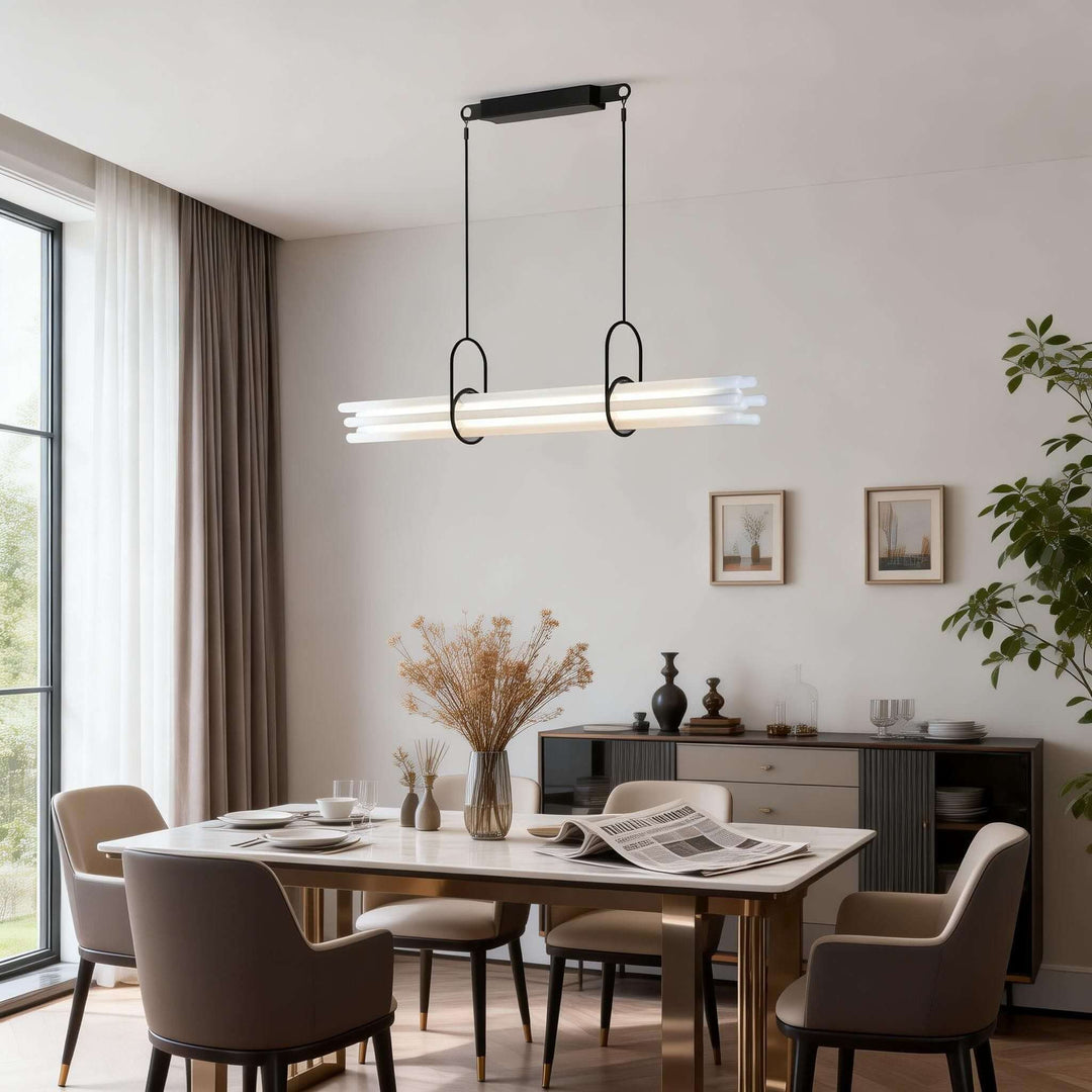Doryl Pendant Light – French Country Linear Acrylic Light