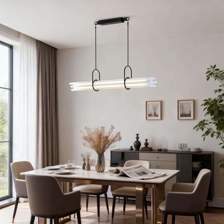 Doryl Pendant Light – French Country Linear Acrylic Light