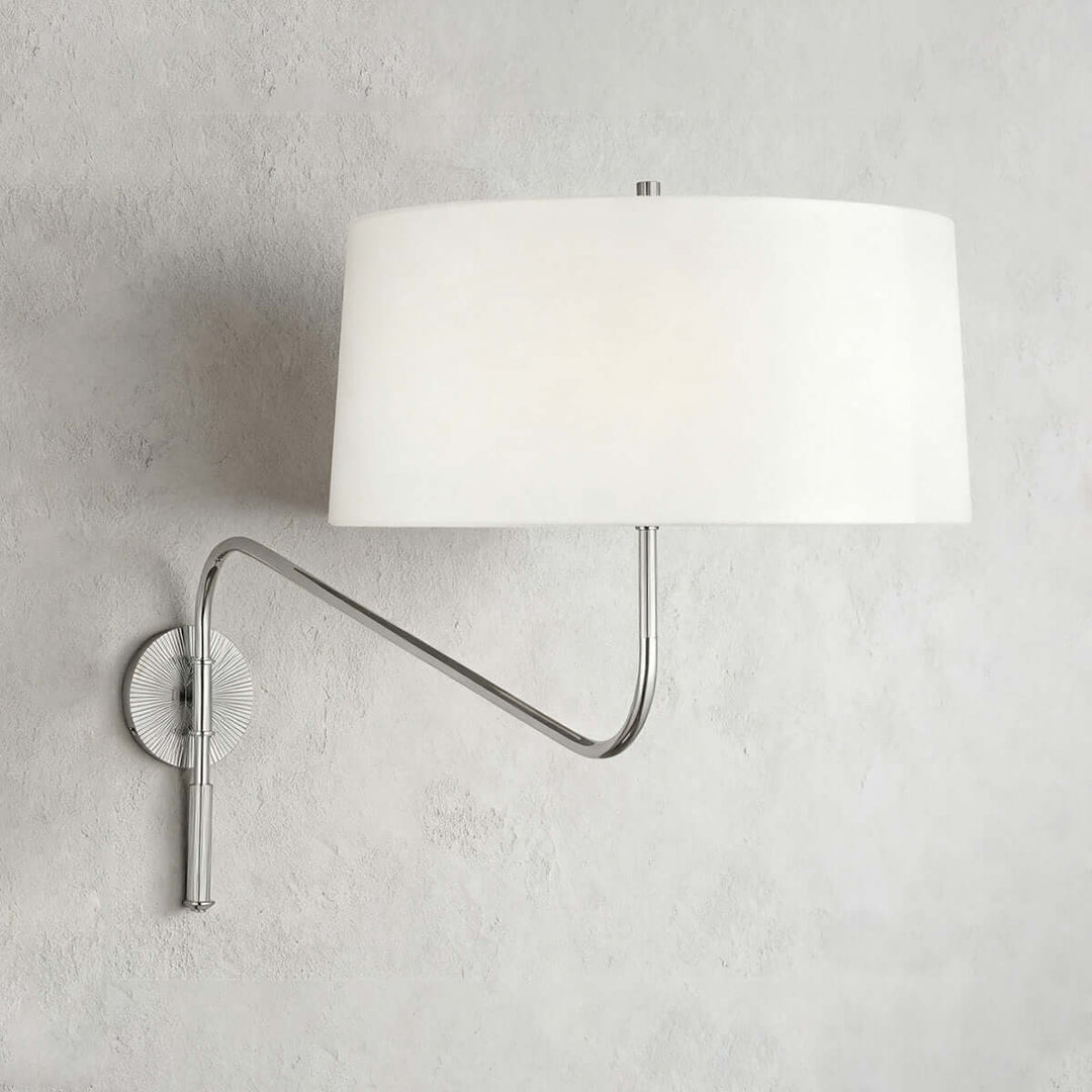 Dovrena Wall Lamp – Modern Minimalist Brass Fabric Light