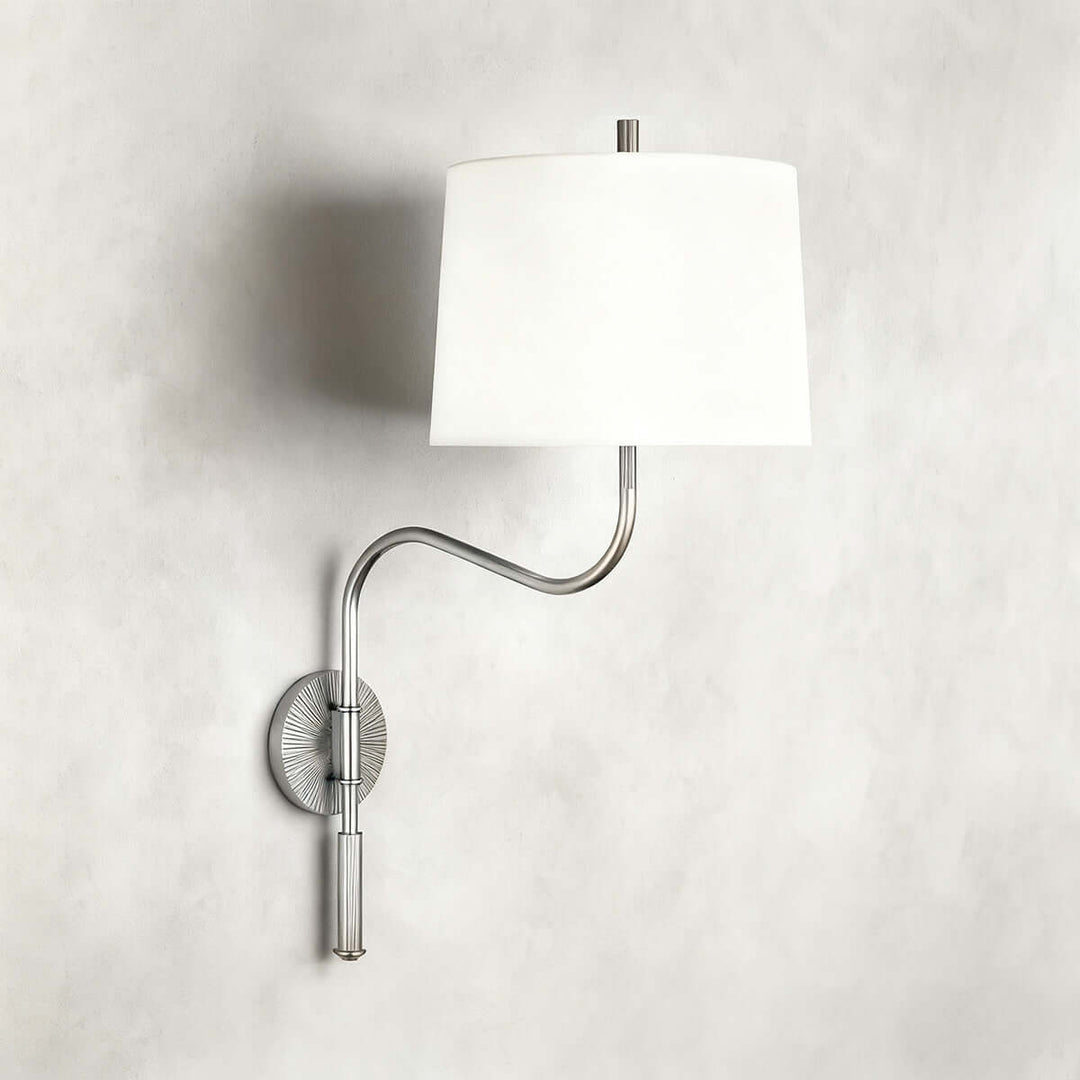 Dovrena Wall Lamp – Modern Minimalist Brass Fabric Light