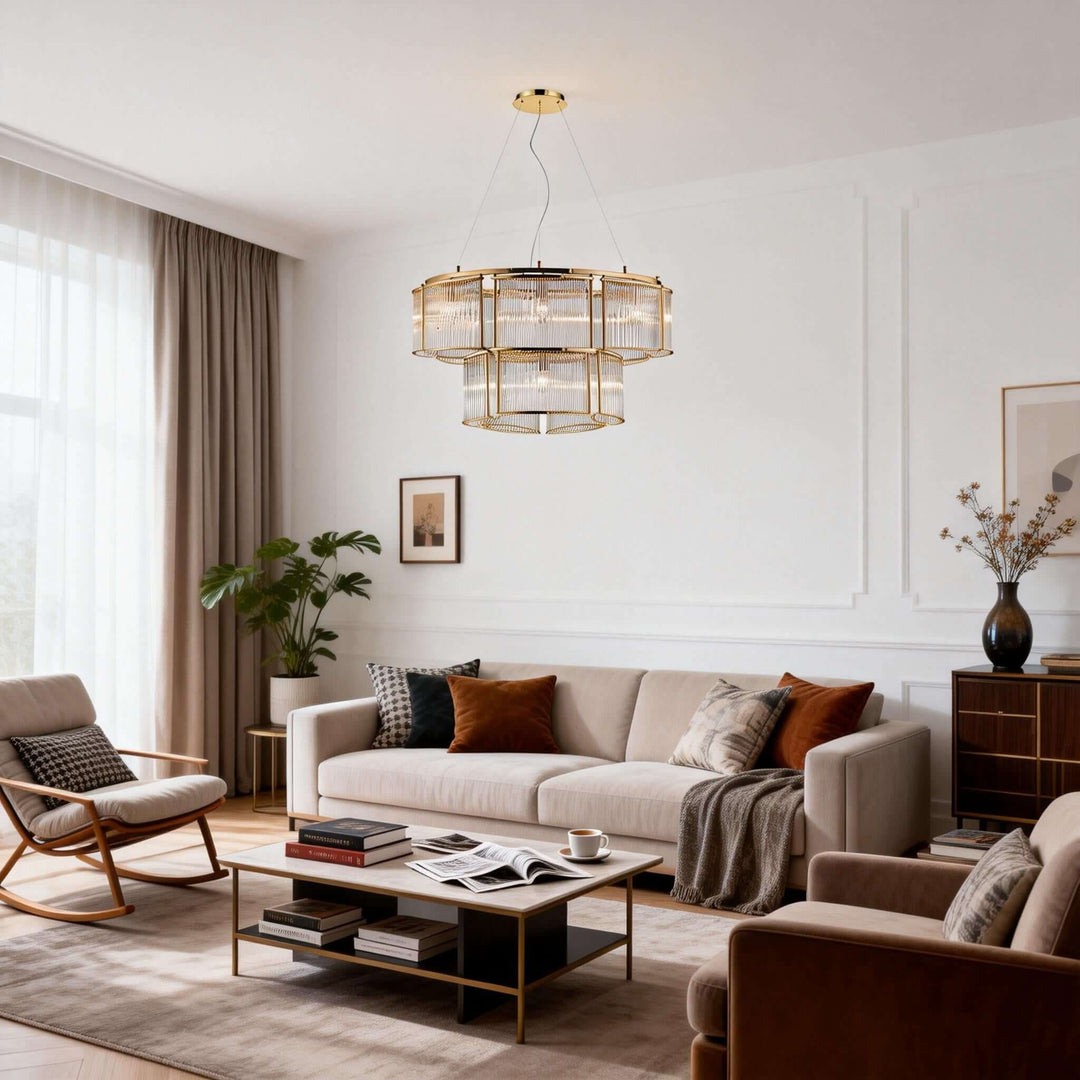 Draxivo Chandelier Contemporary Nordic Luxury Glass