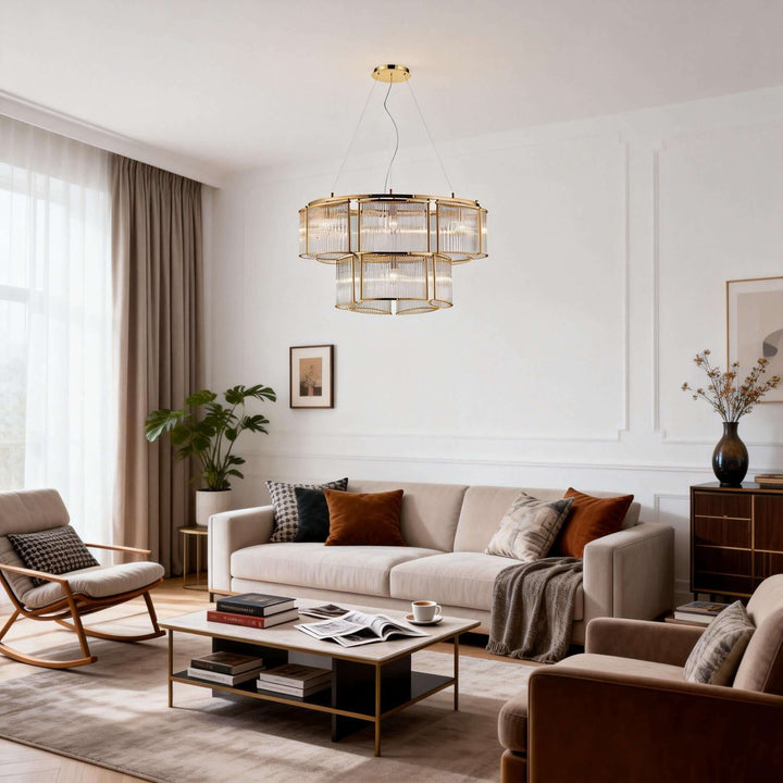 Draxivo Chandelier Contemporary Nordic Luxury Glass