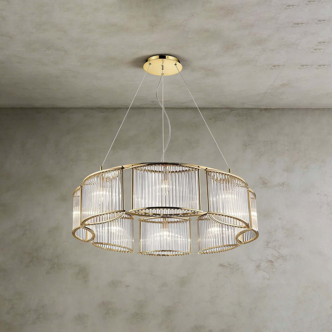 Draxivo Chandelier Contemporary Nordic Luxury Glass