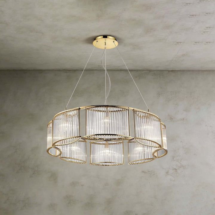 Draxivo Chandelier Contemporary Nordic Luxury Glass
