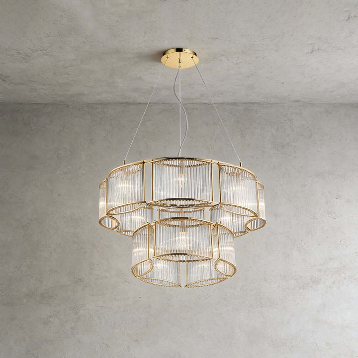 Draxivo Chandelier Contemporary Nordic Luxury Glass
