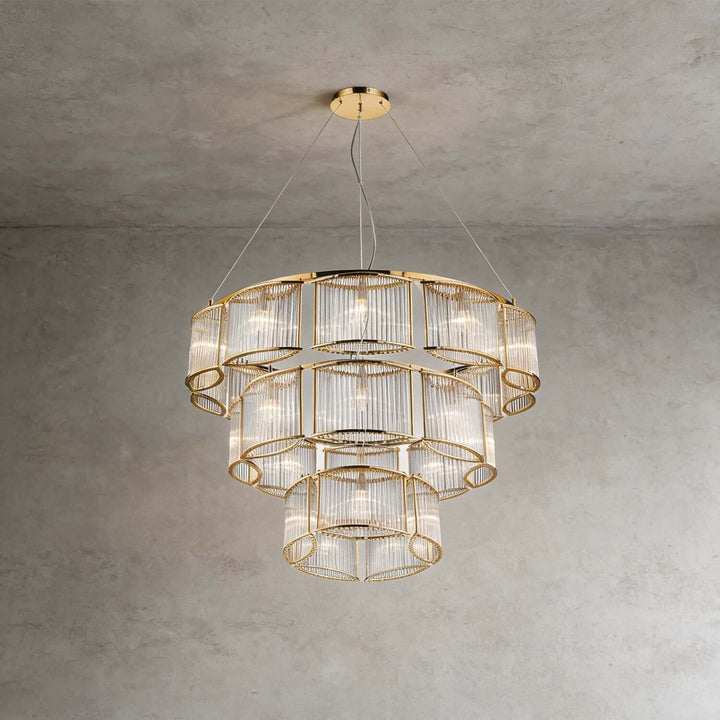 Draxivo Chandelier Contemporary Nordic Luxury Glass