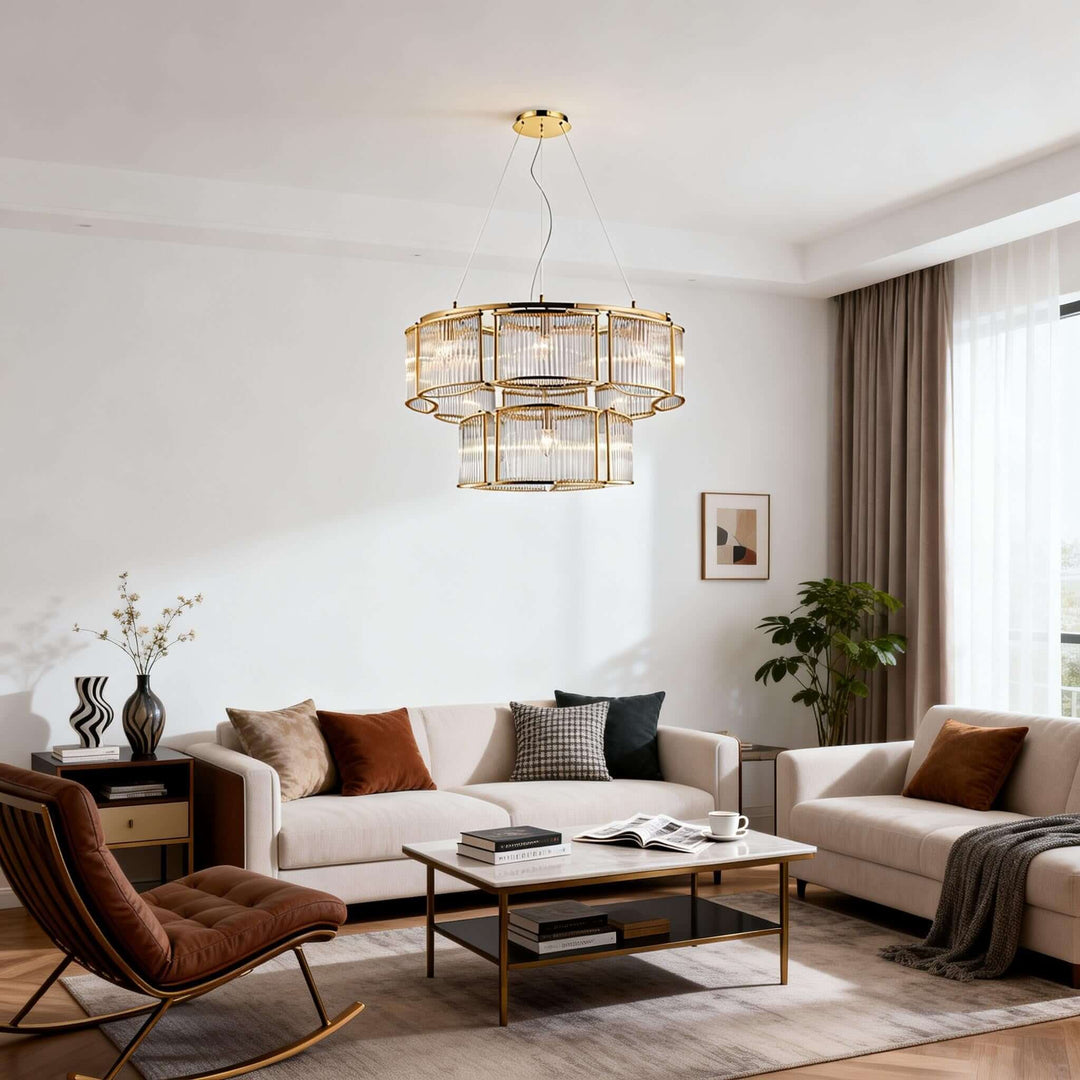 Draxivo Chandelier Contemporary Nordic Luxury Glass