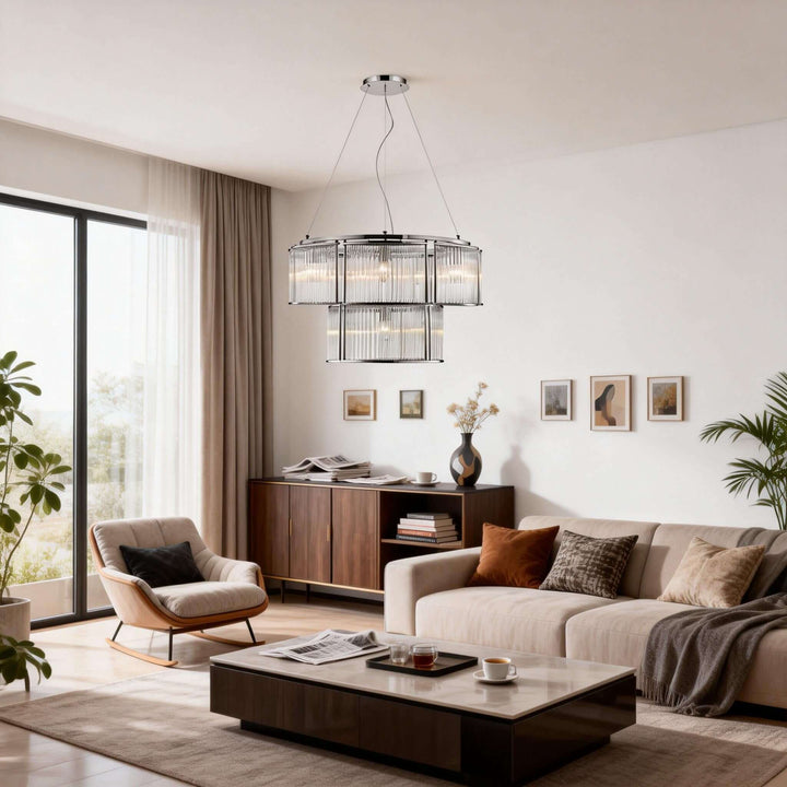 Draxivo Chandelier Contemporary Nordic Luxury Glass