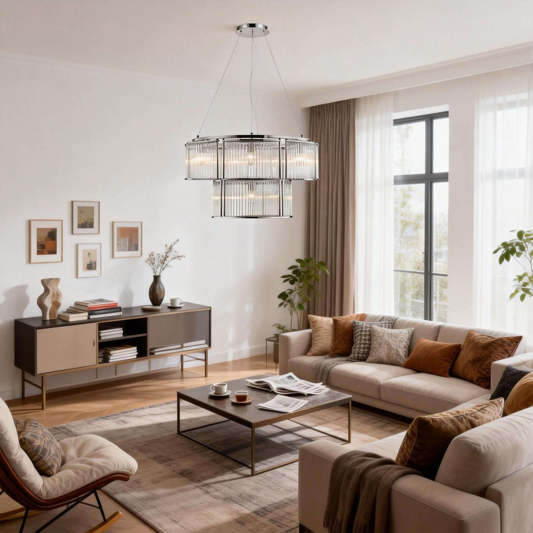 Draxivo Chandelier Contemporary Nordic Luxury Glass