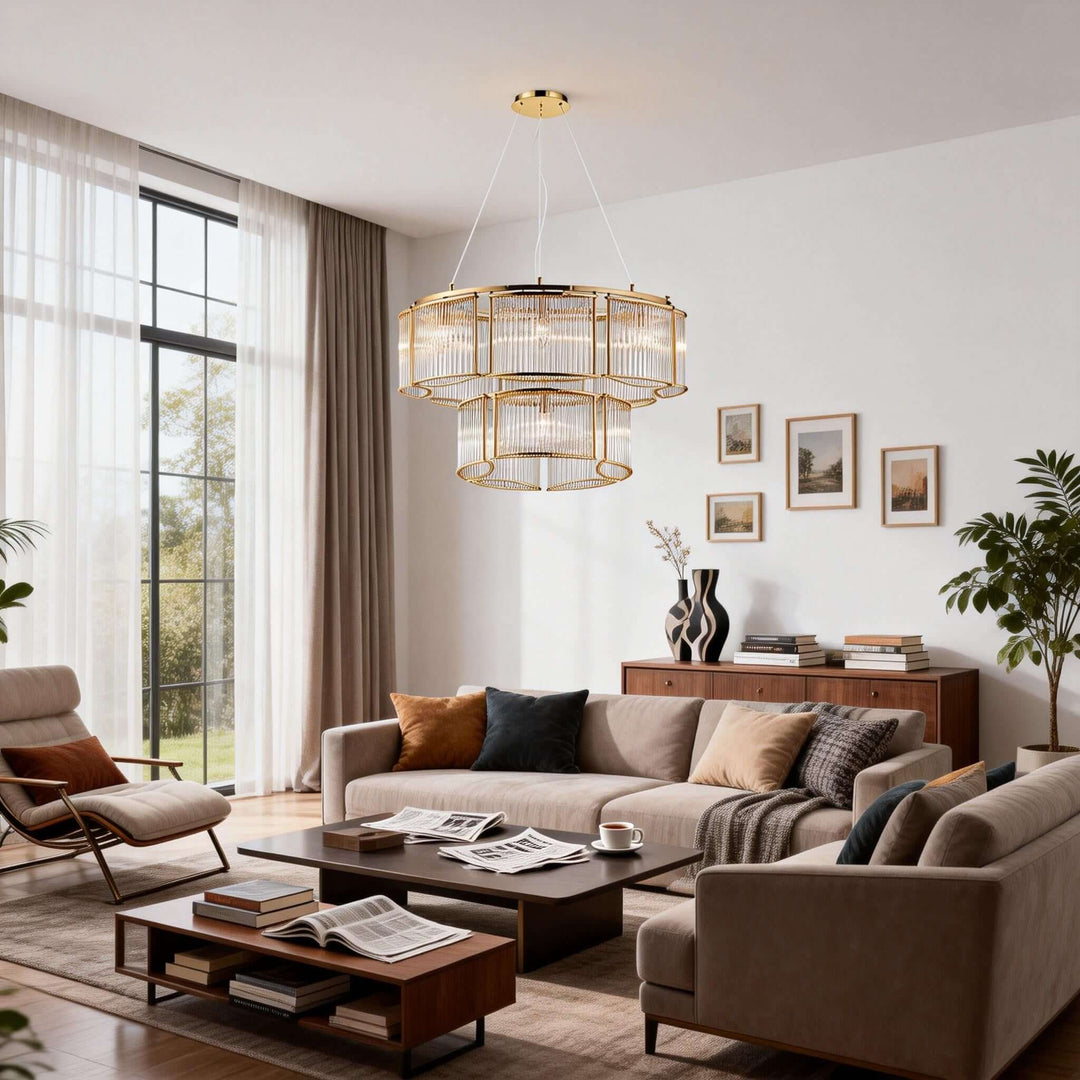 Draxivo Chandelier Contemporary Nordic Luxury Glass
