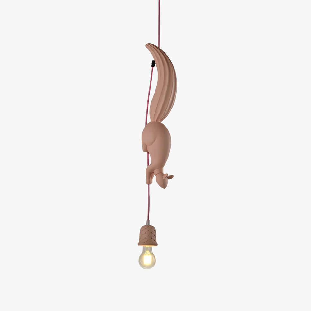 Drexuno Pendant Lamp – Stylish Creative Squirrel Resin Light