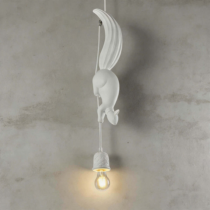 Drexuno Pendant Lamp – Stylish Creative Squirrel Resin Light
