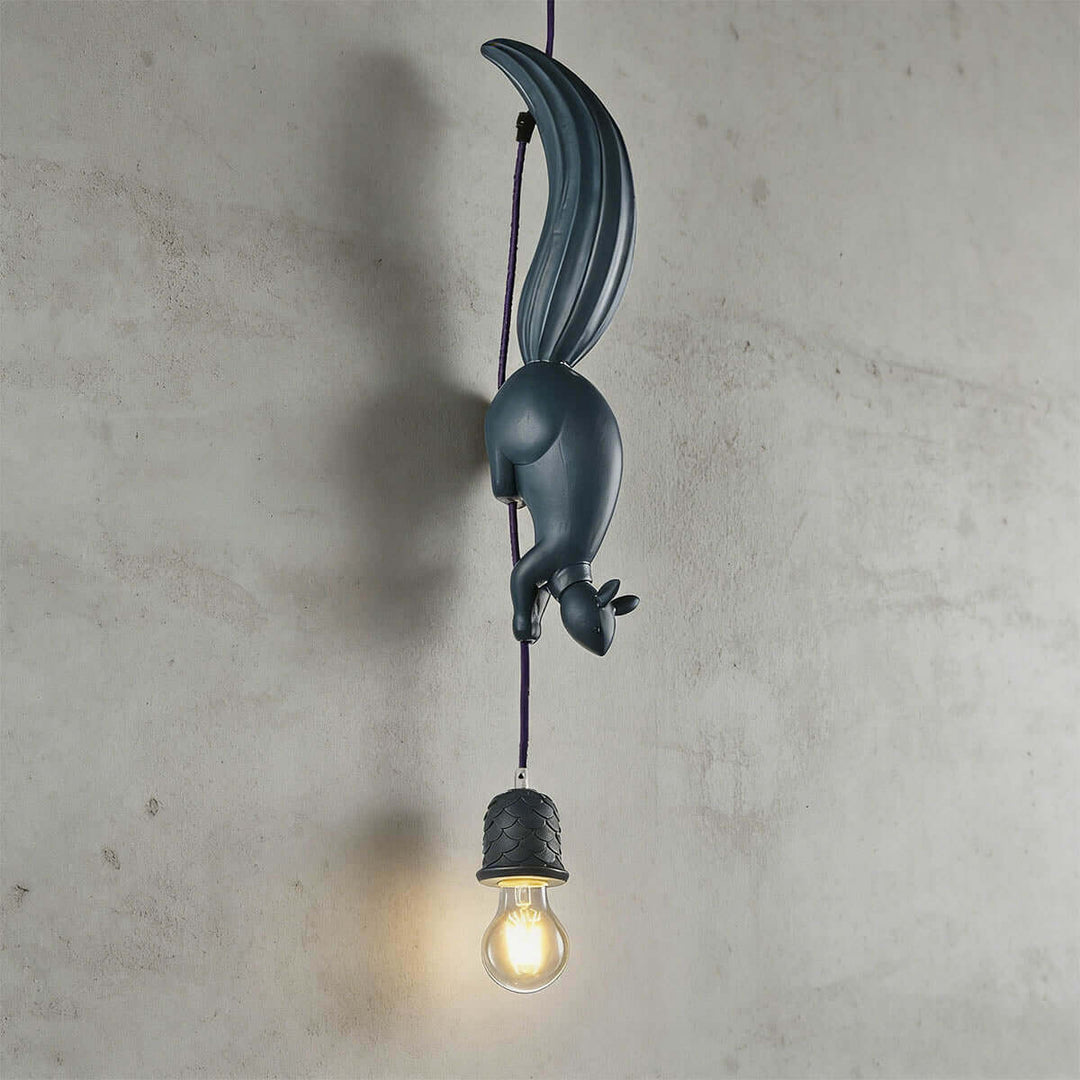 Drexuno Pendant Lamp – Stylish Creative Squirrel Resin Light