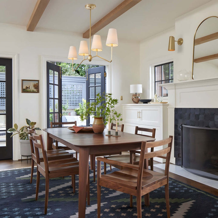 Drovon Chandelier – Elegant Wabi-Sabi Fabric Dining Light