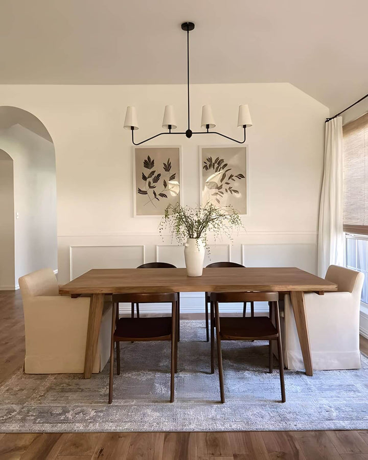 Drovon Chandelier – Elegant Wabi-Sabi Fabric Dining Light