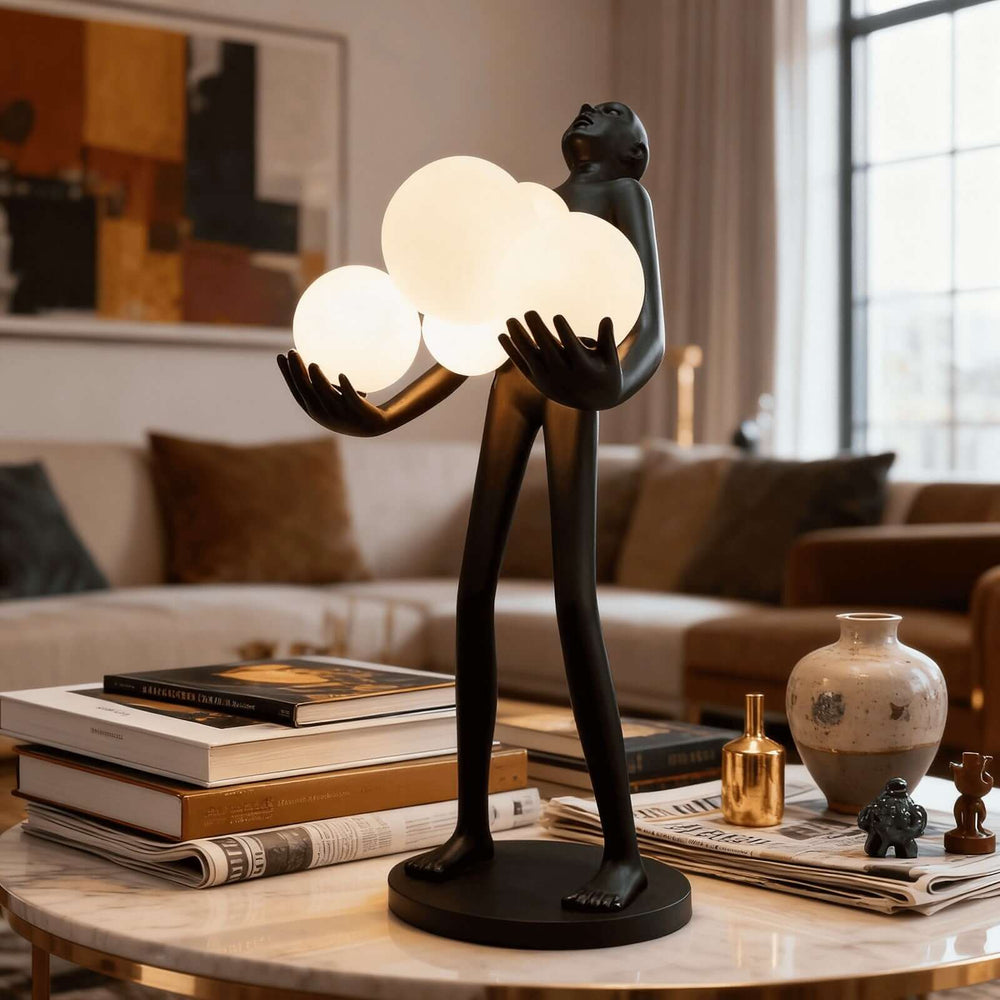 Druvalo Sculptural Table Lamp – Iconic Art Deco Lighting