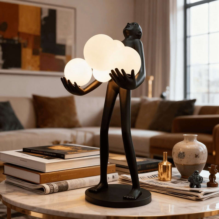 Druvalo Sculptural Table Lamp – Iconic Art Deco Lighting