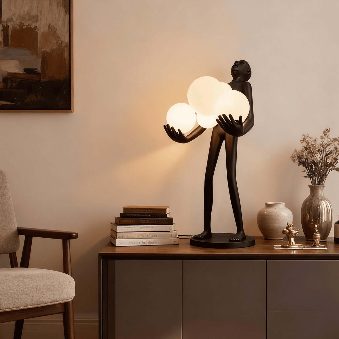 Druvalo Sculptural Table Lamp – Iconic Art Deco Lighting