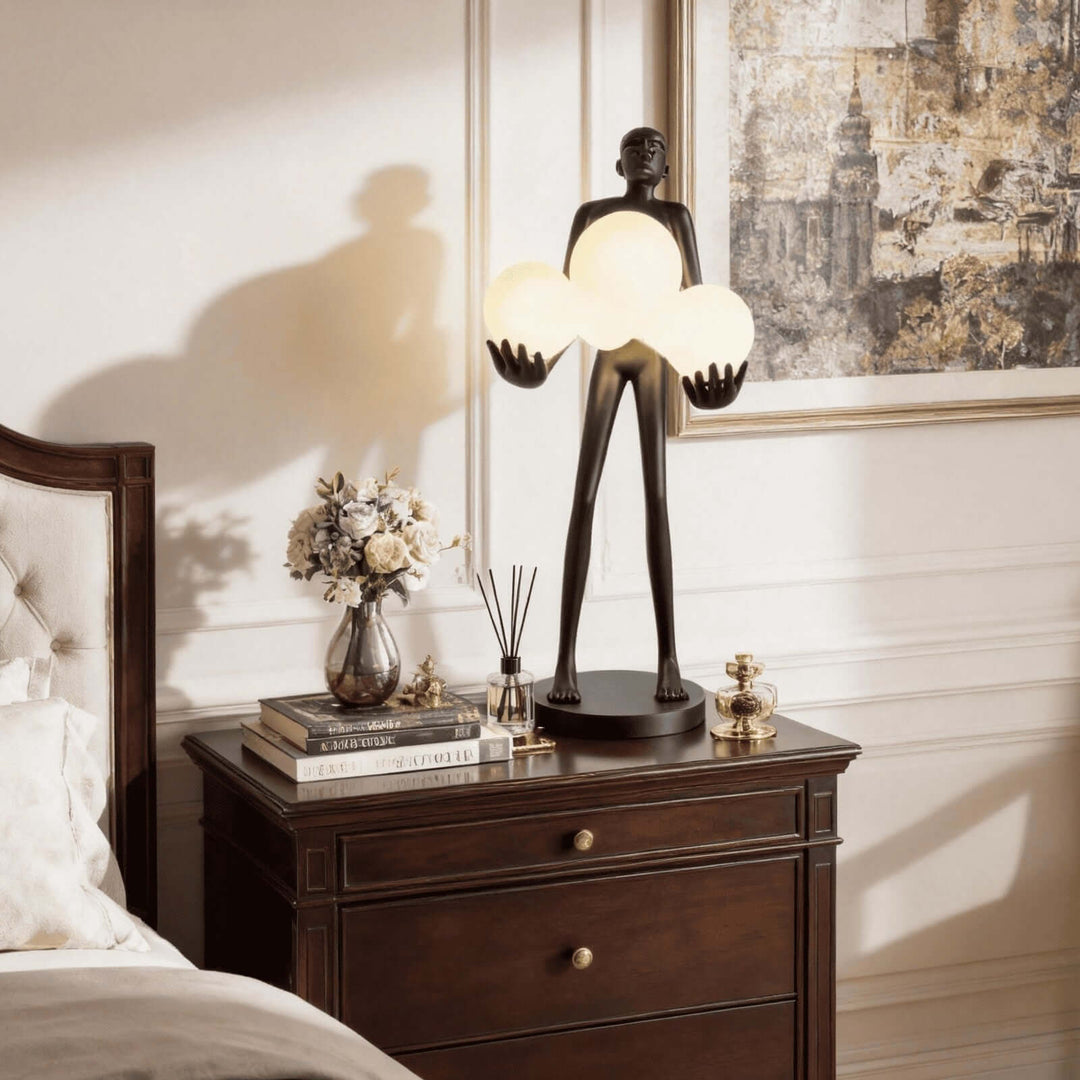 Druvalo Sculptural Table Lamp – Iconic Art Deco Lighting