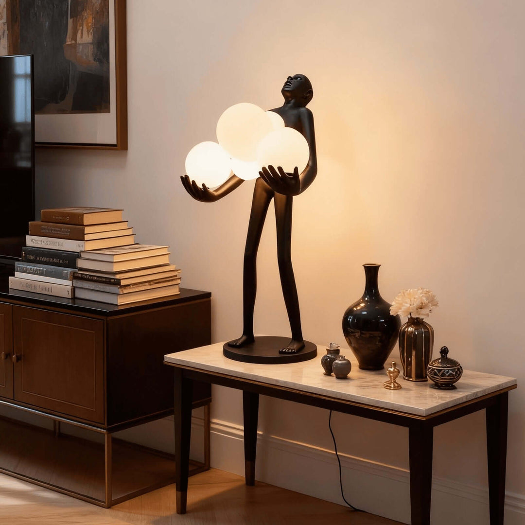 Druvalo Sculptural Table Lamp – Iconic Art Deco Lighting