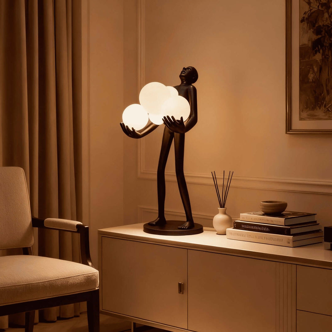 Druvalo Sculptural Table Lamp – Iconic Art Deco Lighting