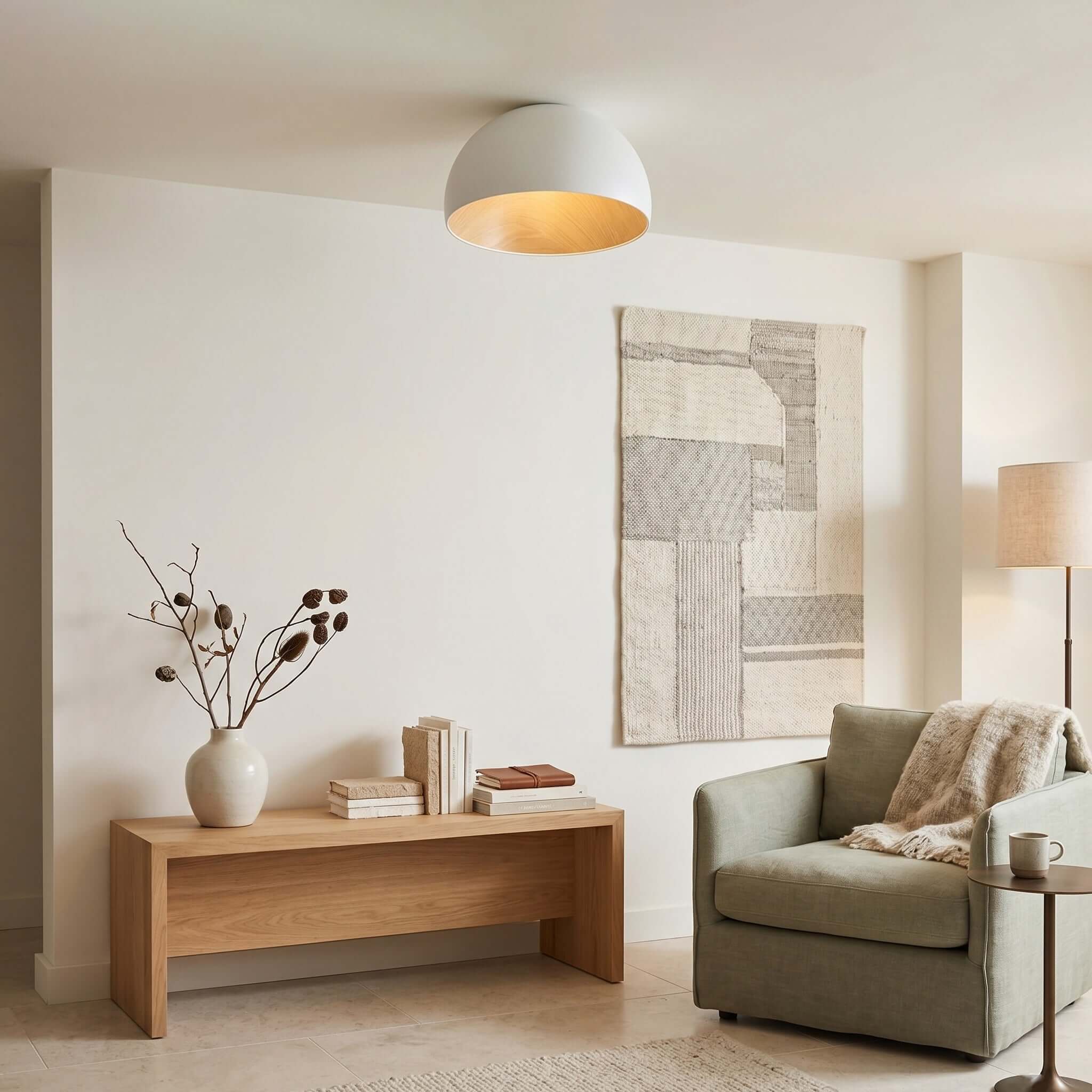 Duo Slanted Ceiling Lamp - Modern Black Flush Mount for Any Room