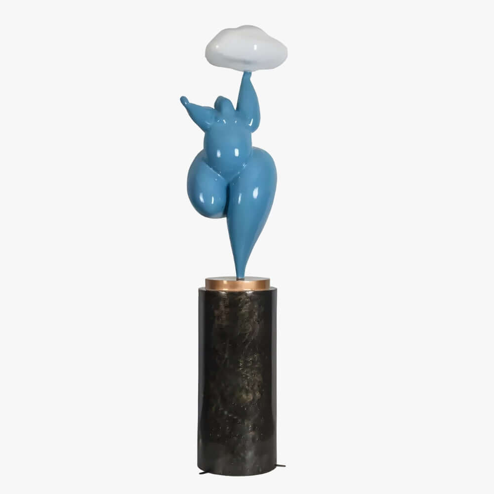 Duvani Sculptural Floor Lamp – Art Deco Statement Floor Lamp