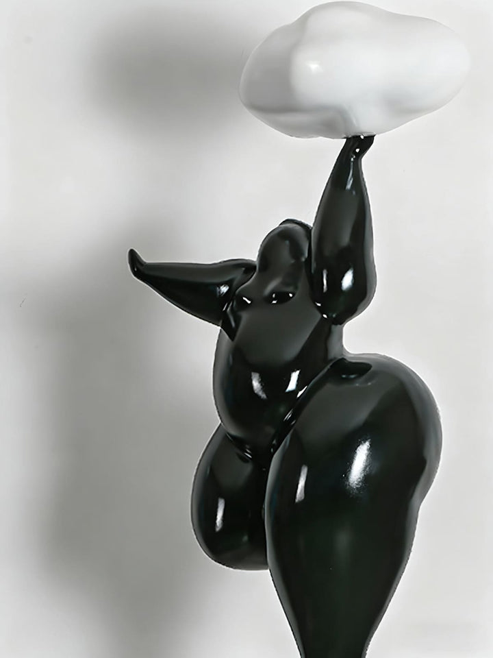 Duvani Sculptural Floor Lamp – Art Deco Statement Floor Lamp