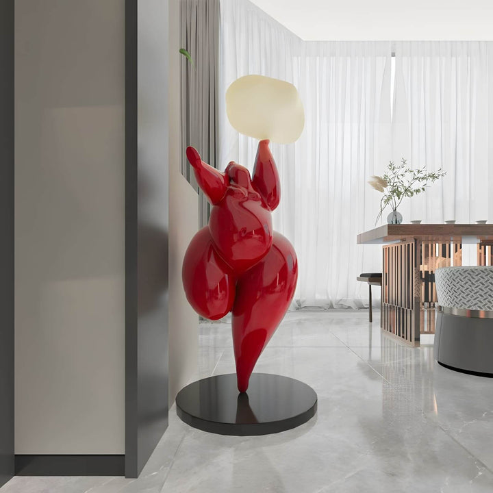 Duvani Sculptural Floor Lamp – Art Deco Statement Floor Lamp