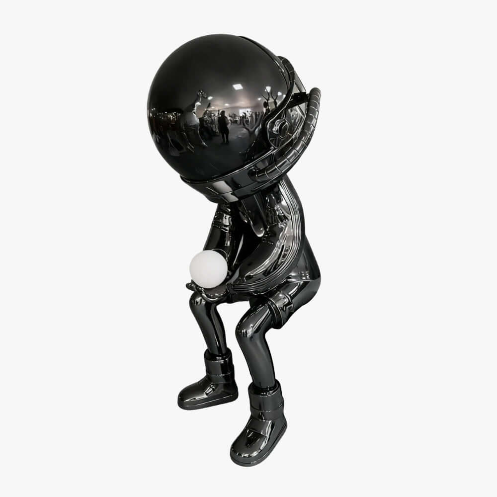 Dyrion Art Deco Floor Lamp – Astronaut Sculpture Living Room Decor