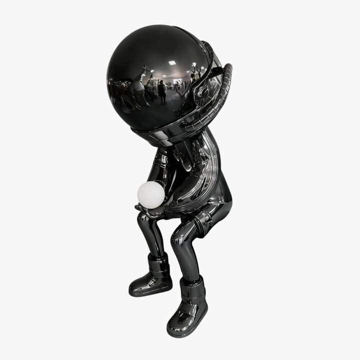 Dyrion Art Deco Floor Lamp – Astronaut Sculpture Living Room Decor