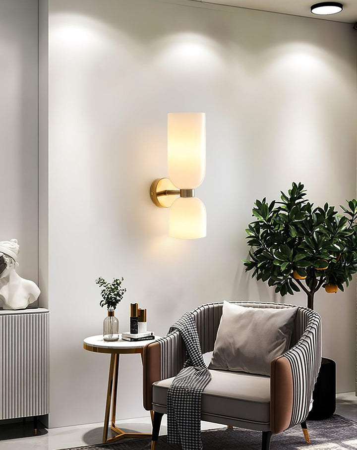 Edie Wall Lamp | Modern Milk Glass Sconce For Indoor & Bathroom | Vinlighting | Vinlighting