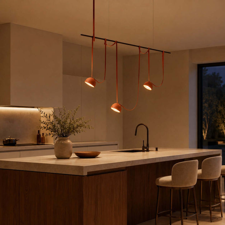 Elara Chandelier - Creative Orange Dining Room Island Light | Vinlighting