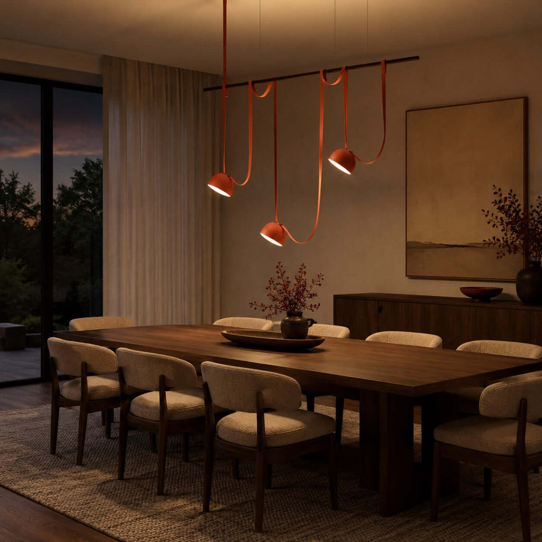 Elara Chandelier - Creative Orange Dining Room Island Light | Vinlighting