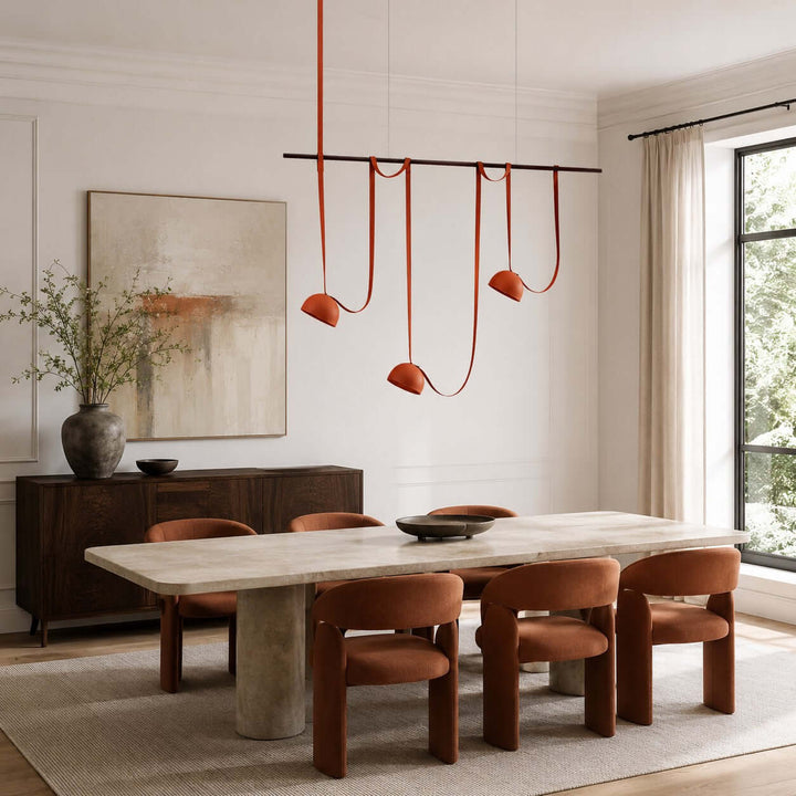 Elara Chandelier - Creative Orange Dining Room Island Light | Vinlighting