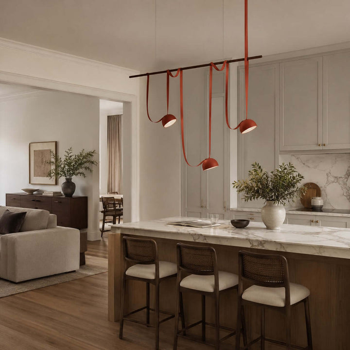 Elara Chandelier - Creative Orange Dining Room Island Light | Vinlighting