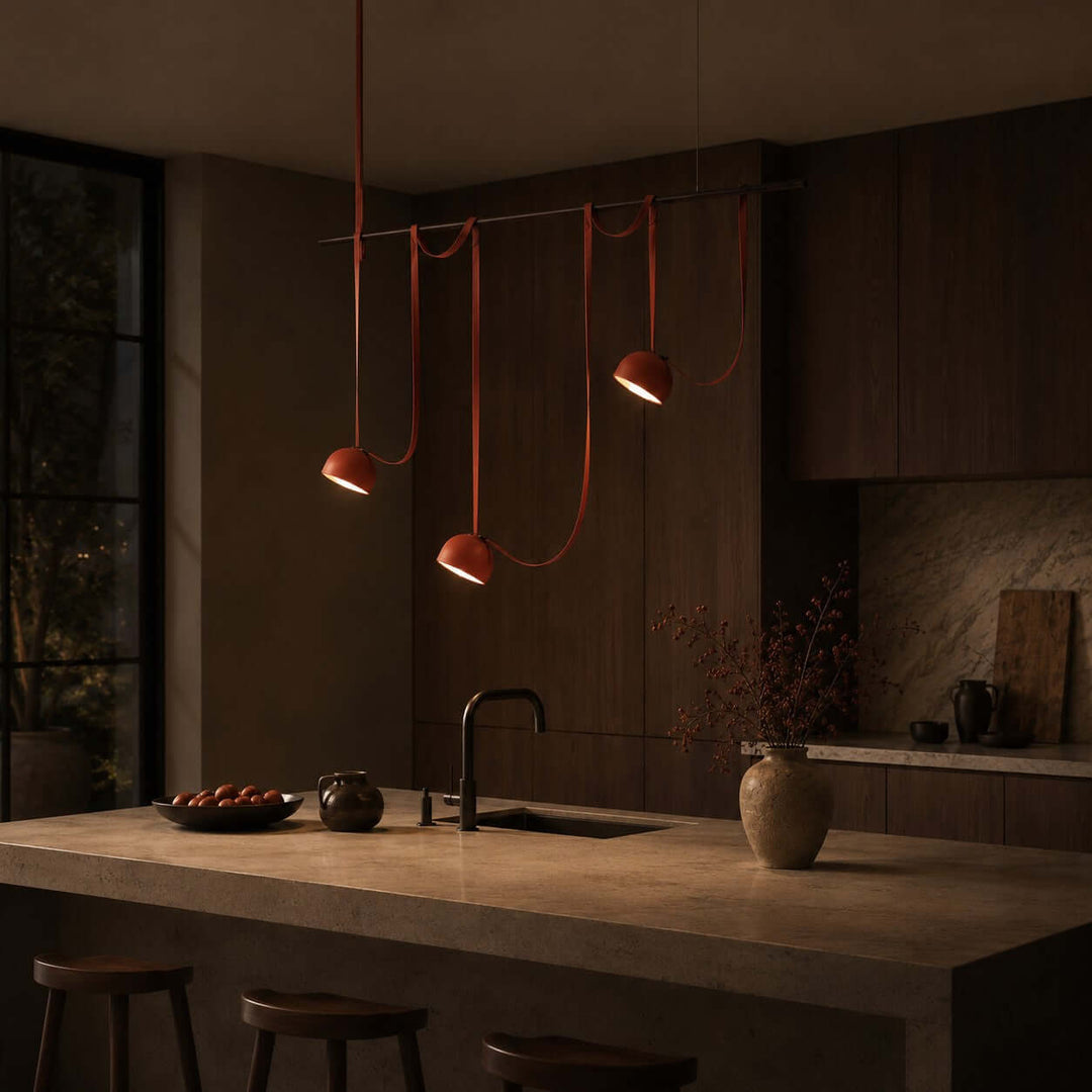 Elara Chandelier - Creative Orange Dining Room Island Light | Vinlighting