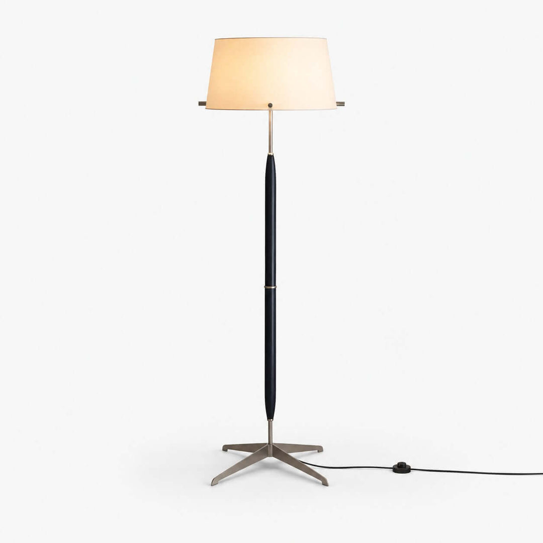 Elaric Floor Lamp with Fabric Shade for Living Room or Bedroom