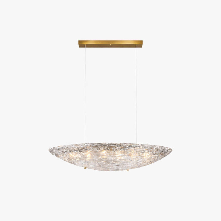 Elarion Chandelier – Modern Clear Glass Chandelier for Dining Room