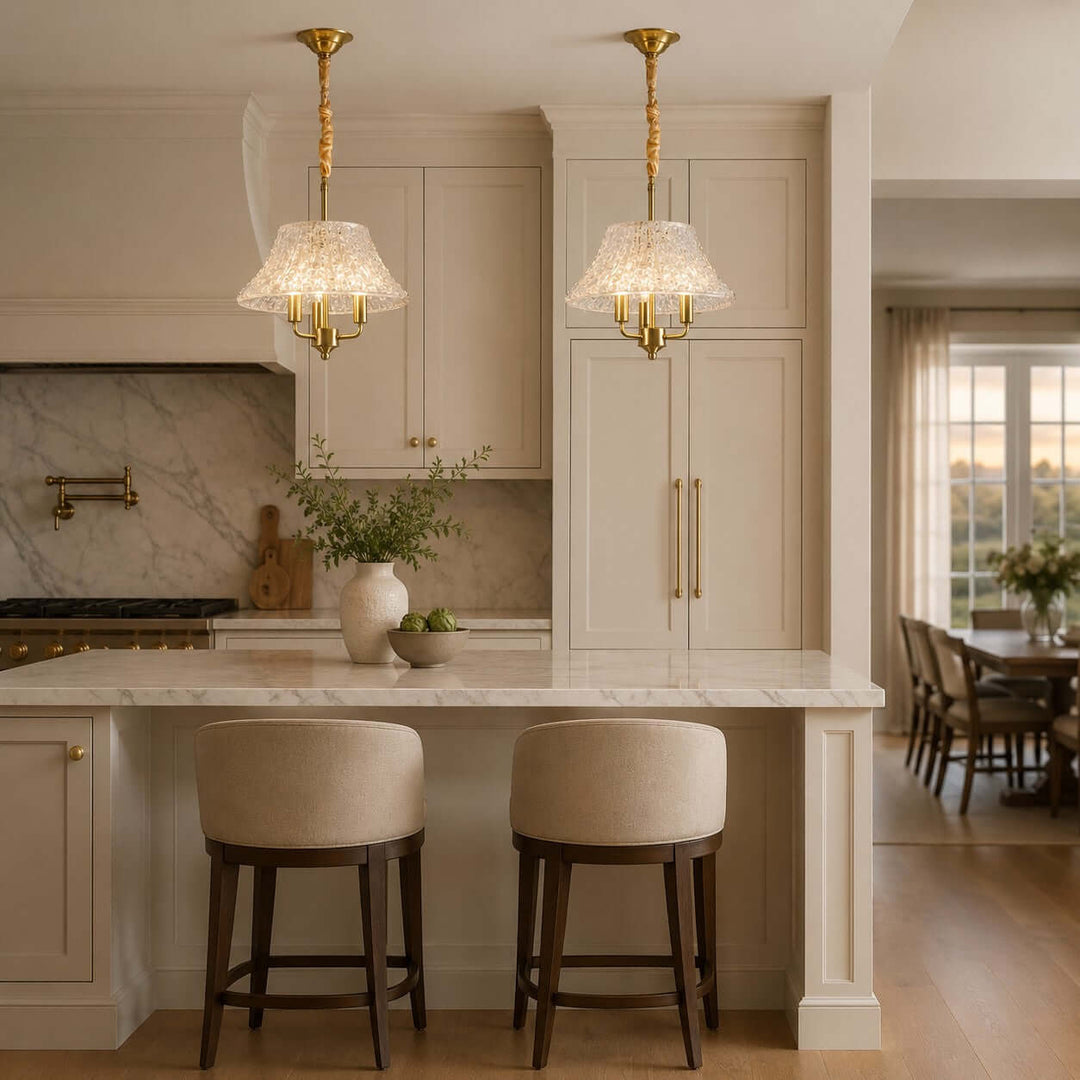 Elaris Vintage Glass Pendant Light for Dining Table and Entryway | Vinlighting