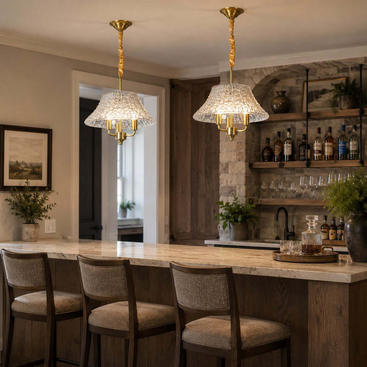 Elaris Vintage Glass Pendant Light for Dining Table and Entryway | Vinlighting