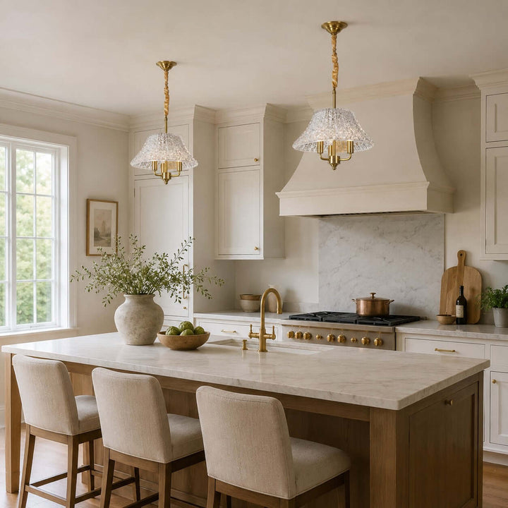 Elaris Vintage Glass Pendant Light for Dining Table and Entryway | Vinlighting
