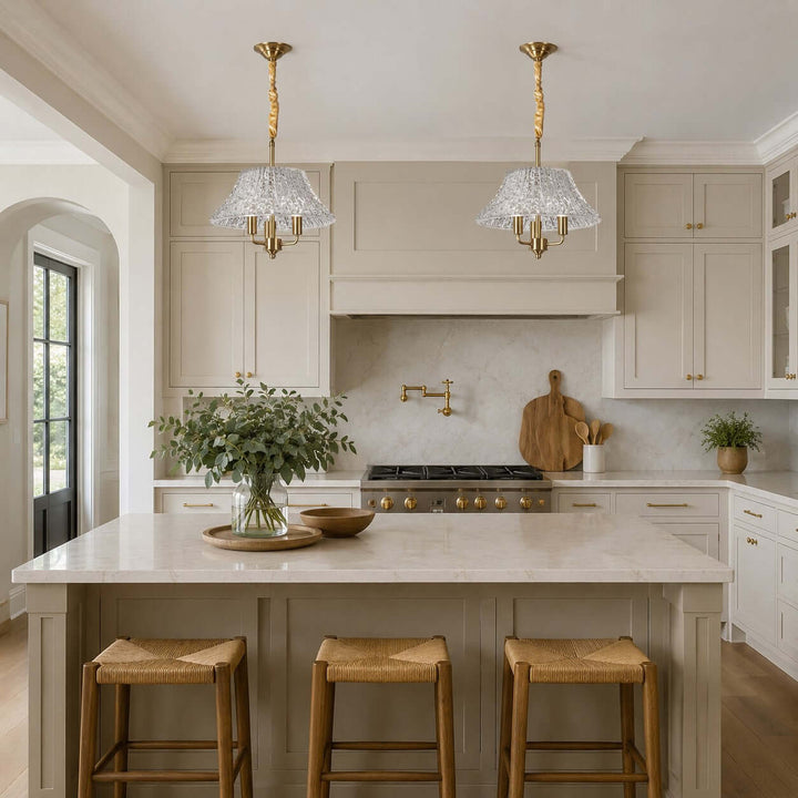 Elaris Vintage Glass Pendant Light for Dining Table and Entryway | Vinlighting