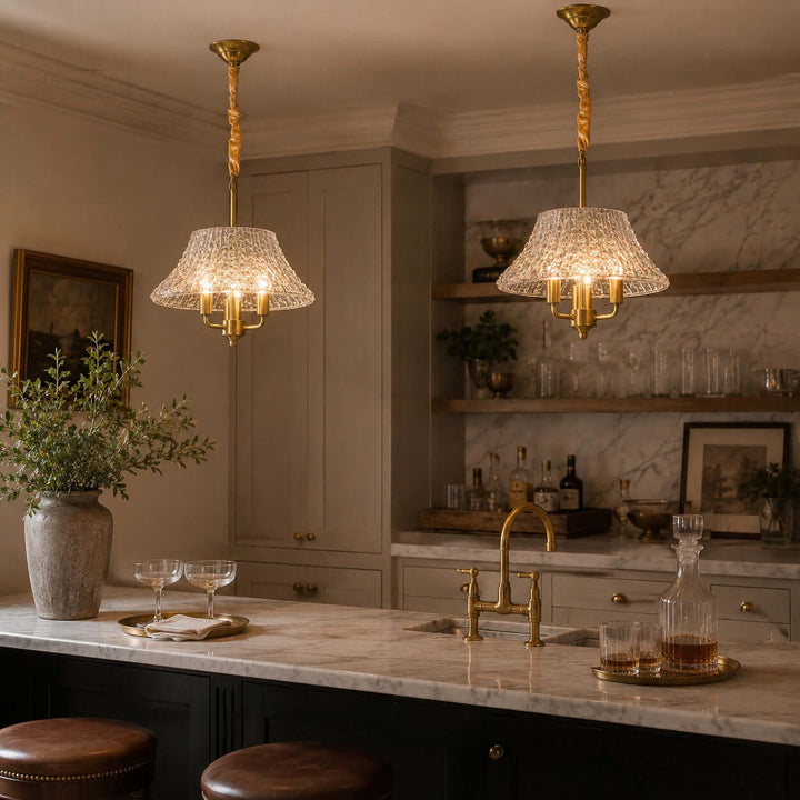 Elaris Vintage Glass Pendant Light for Dining Table and Entryway | Vinlighting