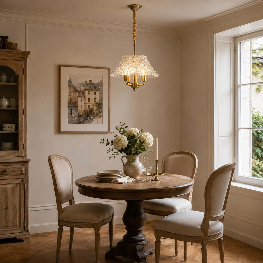 Elaris Vintage Glass Pendant Light for Dining Table and Entryway | Vinlighting