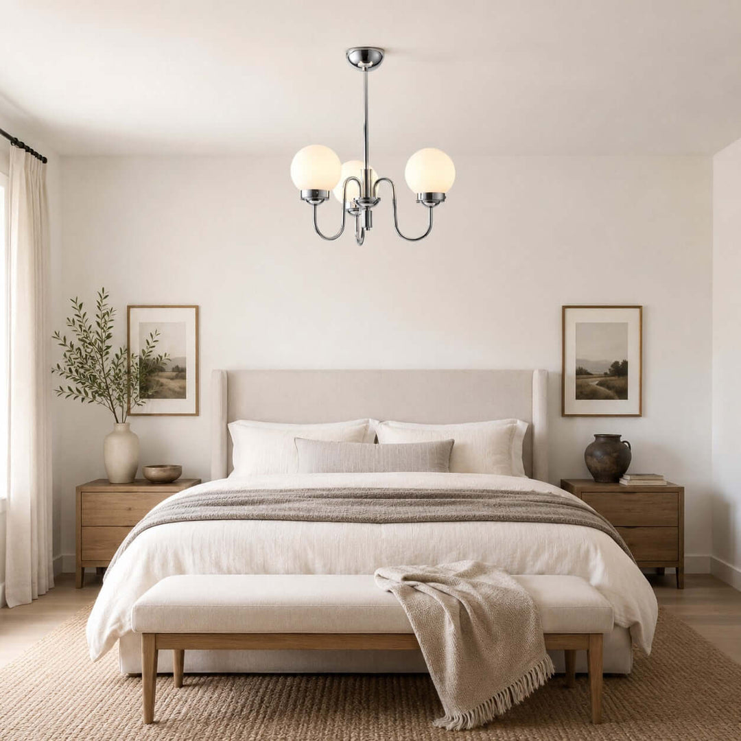 Elliot Modern Elegant Glass Globe Chandelier for Dining Room | Vinlighting