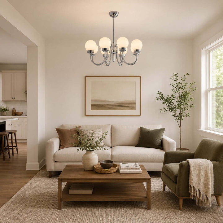 Elliot Modern Elegant Glass Globe Chandelier for Dining Room | Vinlighting